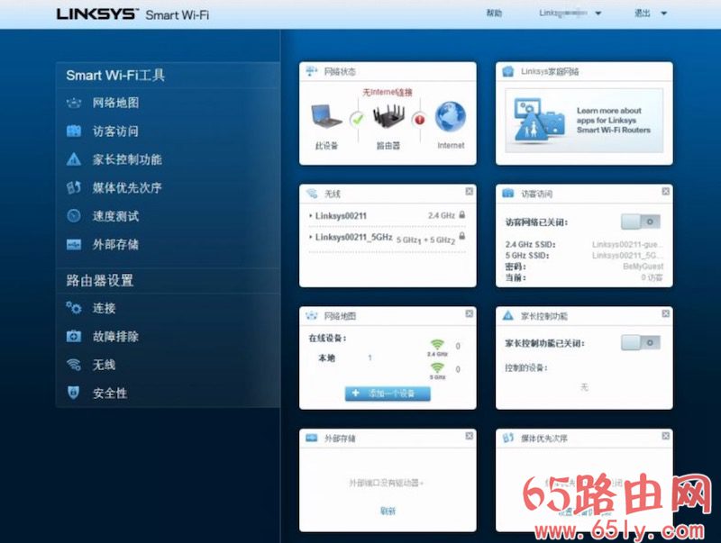 领势(LINKSYS)路由器后台地址跟默认管理密码是多少?