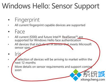 Build 2015：Win10将会有一些搭载虹膜扫描功能的精选设备问世