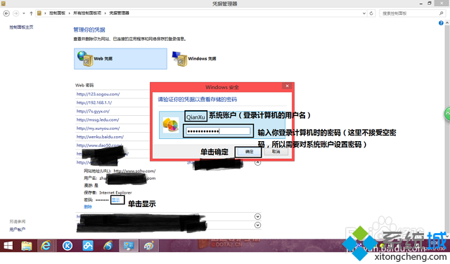 win8怎么通过web凭据管理器找回忘记的网页密码