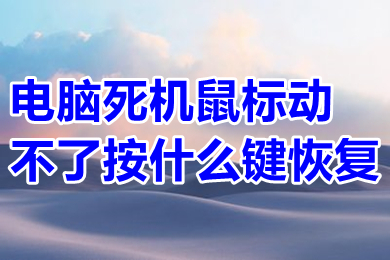 电脑死机鼠标动不了按什么键恢复 电脑死机画面卡住不动的解决方法