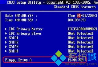番茄花园win7旗舰版64位系统进入BIOS命令后如何关闭软盘