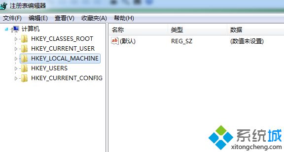 依次展开注册编辑器