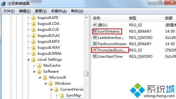 删除“IconStreams”和“PastIconsStream”这