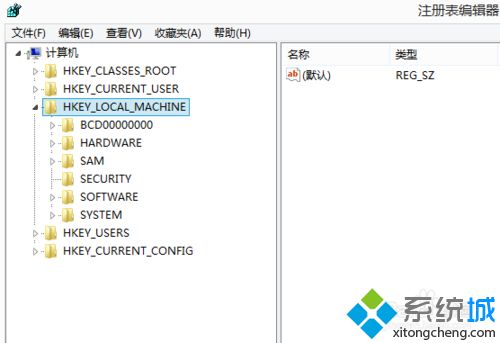 打开  HKEY_LOCAL_MACHINE