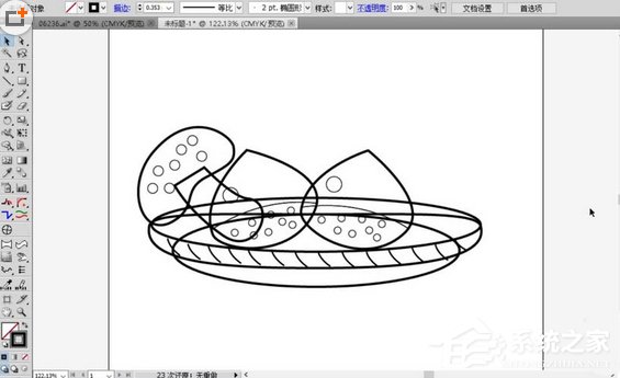 ai如何制作出扁平化果盘插画？ai制作扁平化果盘插画的方法步骤