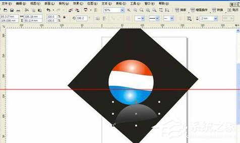 CorelDRAW如何制作百事可乐标志?CorelDRAW制作百事可乐标志的方法