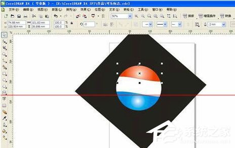 CorelDRAW如何制作百事可乐标志?CorelDRAW制作百事可乐标志的方法