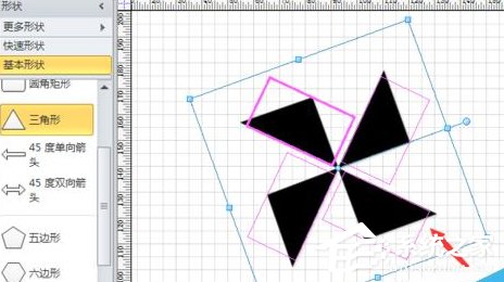 Microsoft Office Visio怎样绘制风车？绘制风车的方法步骤