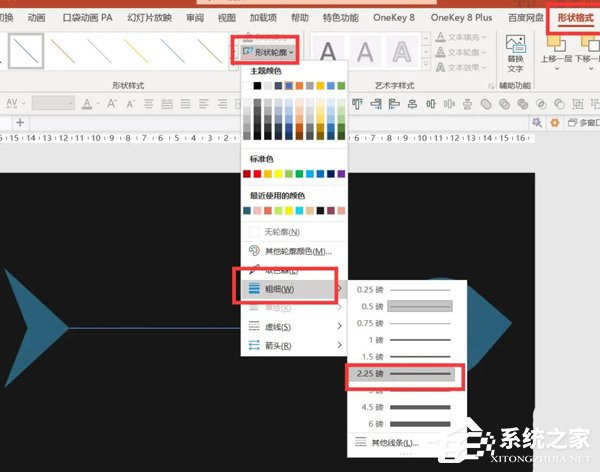 PPT鱼骨图的制作方法