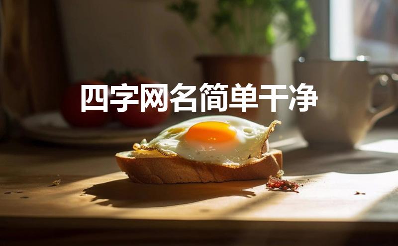 四字网名简单干净(四字网名简单干净男)