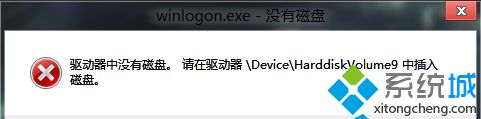 Win8系统关机时提示“驱动器没有磁盘“如何解决