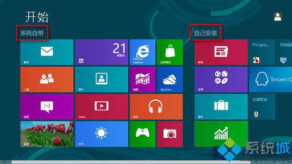 win8系统对开始屏幕磁贴进行分组管理的方法