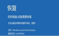 重装win7系统出现错误代码：0xc000000e的解决方法