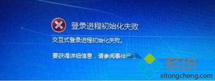 Win7系统开机后出现“登录初始化进程失败”怎么办