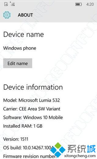 Win10 Mobile Redstone14267.1004稳定版曝光：或将在近期内推送