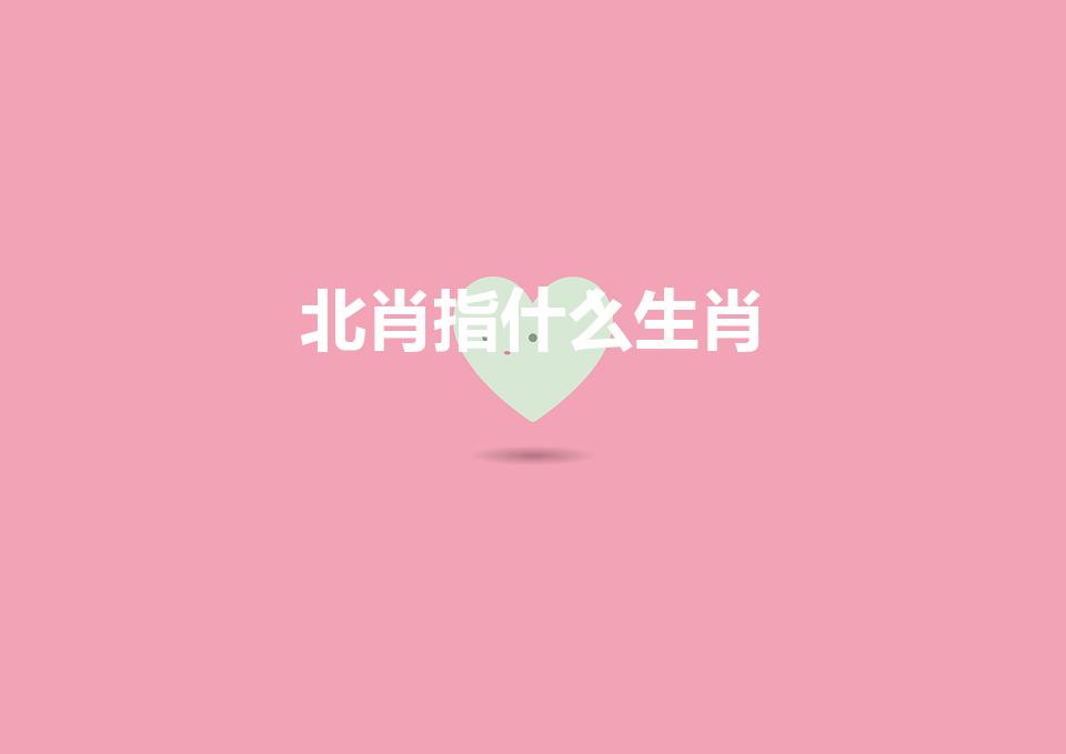 北肖指什么生肖（东南西北肖是什么生肖）