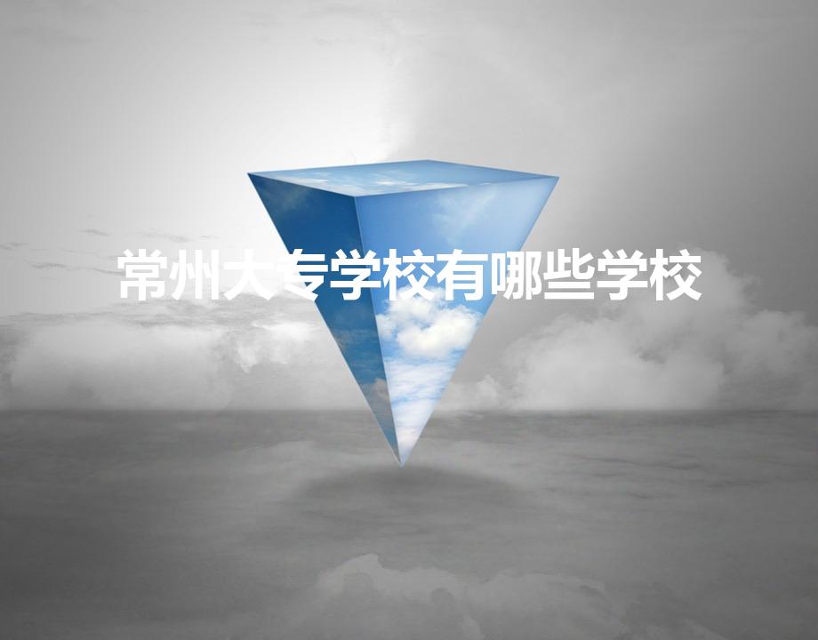 常州大专学校有哪些学校（大专学校有哪些学校)