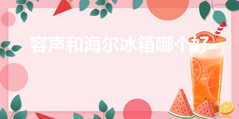 容声和海尔冰箱哪个好（海尔冰箱和容声冰箱哪个质量好）