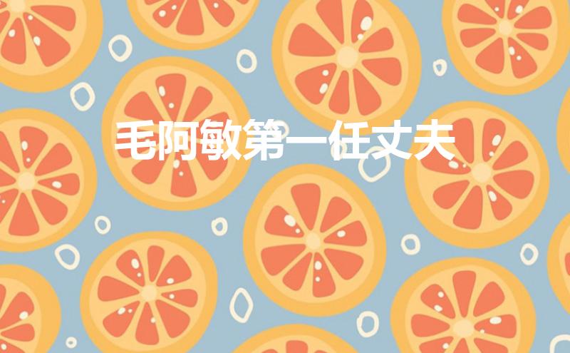 毛阿敏第一任丈夫(毛阿敏第一任丈夫是谁)