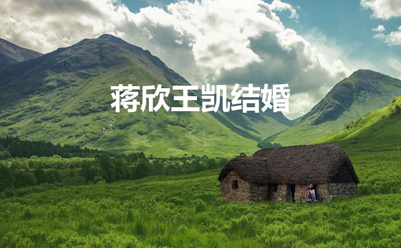 蒋欣王凯结婚(蒋欣王凯结婚了吗?)