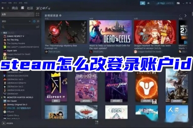 steam怎么改登錄賬戶id steam更改登錄賬戶名稱的方法教程