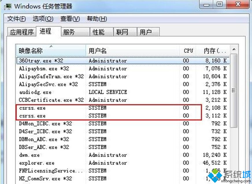 華碩筆記本<a href=/win7/ target=_blank class=infotextkey>win7</a>系統下辨別木馬病毒進程和常見病毒進程