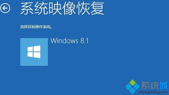 Win8.1系统映象备份好后恢复步骤7