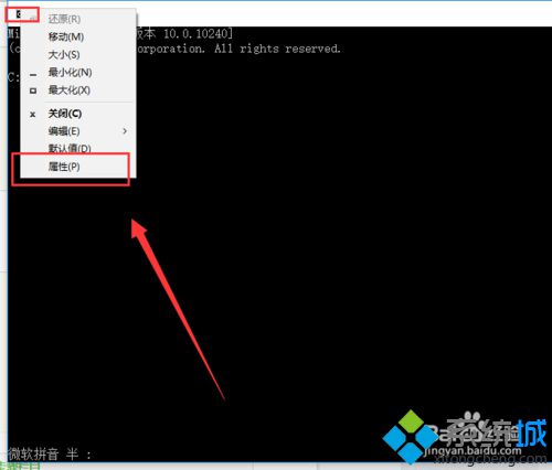 <a href=/win10/ target=_blank class=infotextkey>windows10</a>設置命令提示符字體大小的步驟4