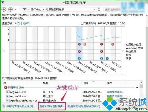 <a href=/win10/ target=_blank class=infotextkey>win10</a>系統(tǒng)異常后問題報告的查看步驟5