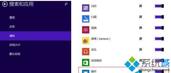 Win8系统收到邮件后没有最新提醒通知的解决方法