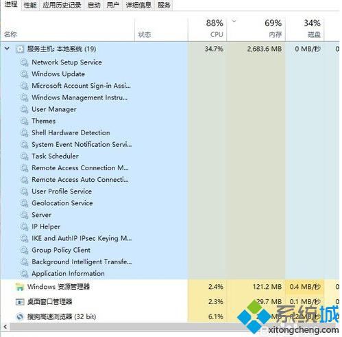 windows10正式版服務(wù)主機(jī)本地系統(tǒng)占用大量?jī)?nèi)存的解決方法