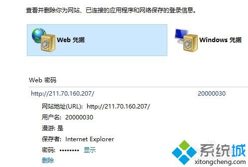 xp系统查看Explorer网页登录密码的步骤5