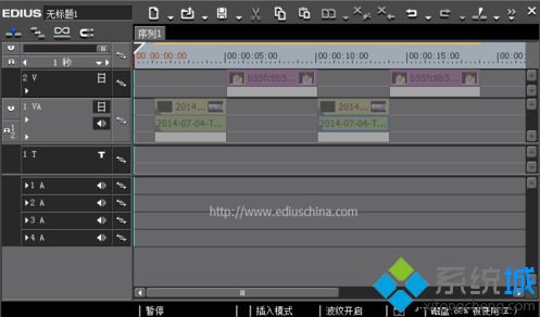 电脑使用EDIUS时视频条显示灰色无法编辑如何解决