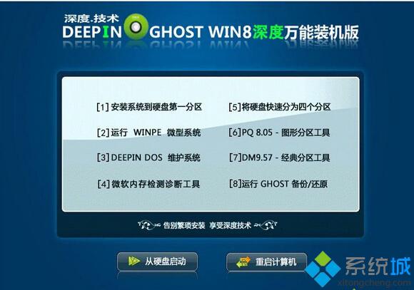 深度技術GHOST WIN8 X86（32位）萬能裝機版