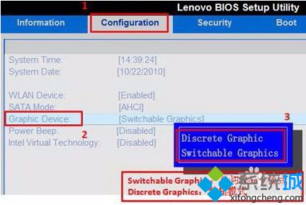 聯想筆記本電腦通過BIOS切換雙顯卡模式的方法2