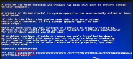 Windows8出現藍屏提示代碼“0x000000f4”的原因及解決方法