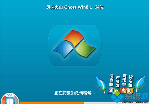 風林火山flhs ghost win8.1 64位免激活純凈版