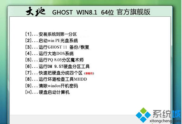 大地DADI Ghost Win8.1 64位官方旗艦版