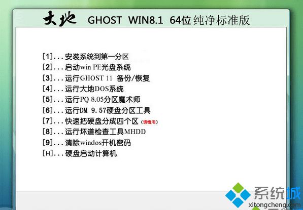 大地ghost win8.1 64位純凈標(biāo)準(zhǔn)版