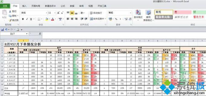 windowsxp系统如何在表格中制作数据条