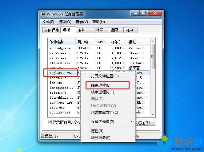 <a href=/win7/ target=_blank class=infotextkey>win7</a>系統不顯示桌面什么程序都沒有怎么辦