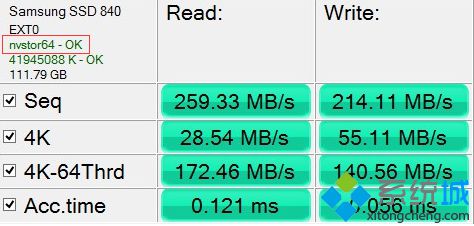 顯示為nvstor64-ok不一定表示開啟