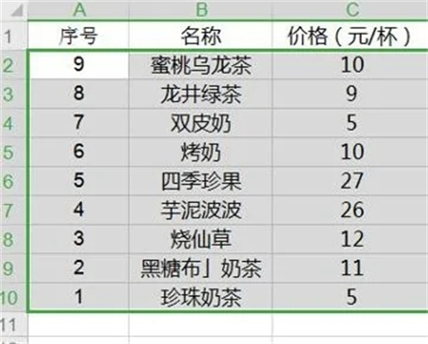 降序排序怎么設置 excel中降序排序的設置方法