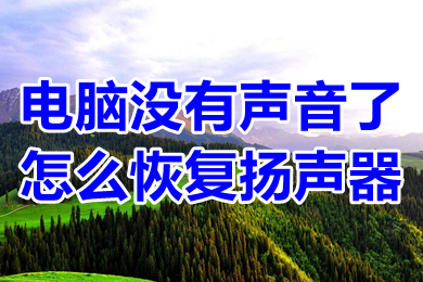 電腦沒有聲音了怎么恢復揚聲器 電腦揚聲器沒有聲音了的解決方法