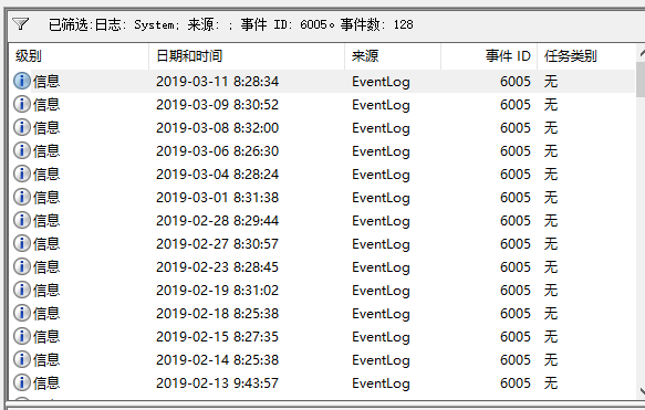 <a href=/win10/ target=_blank class=infotextkey>win10</a>怎么查看电脑开关机日志